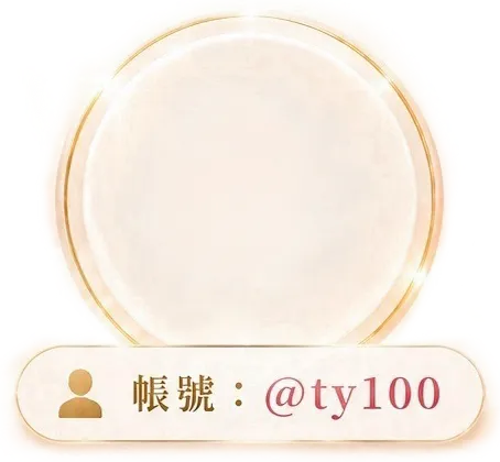 帳號@ty100